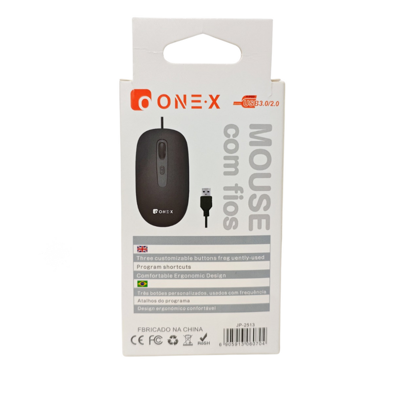 Mouse com Fio Onex JP-2513