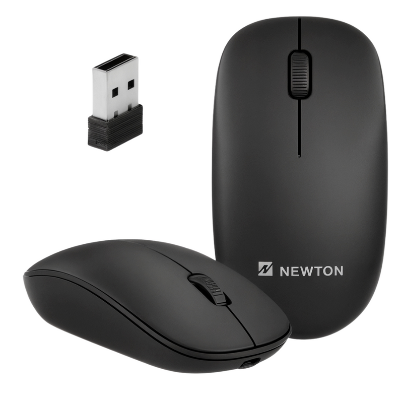 PRETO NMS-007 - Mouse Sem Fio Simples e Discreto