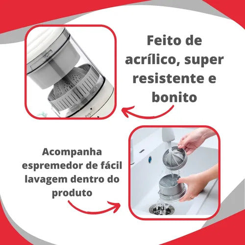 Espremedor de Frutas Mini Automático Recarregável Bivolt - (Cores Sortidas)