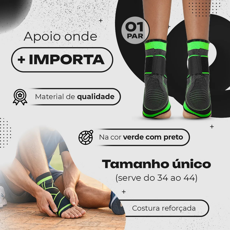 PAR de Tornozeleiras de Compressão Ortopédica - BM-F1048
