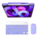 ROXO - Conjunto de Teclado + Mouse Sem Fio Bluetooth Para Notebook e Tablet