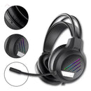 PRETO - FONE HEADSET GAMER RGB Rainbow