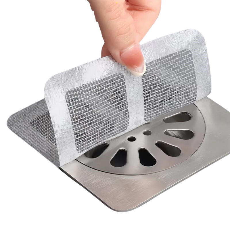 1 Pacote de 10 Telas - Protetoras para Ralos com Adesivo Descartável