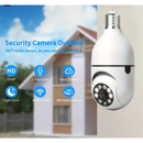 4 UNIDADES - Câmeras Lâmpadas de Segurança Vigilância IP Wi-Fi 360° Visão Noturna FullHD Bivolt