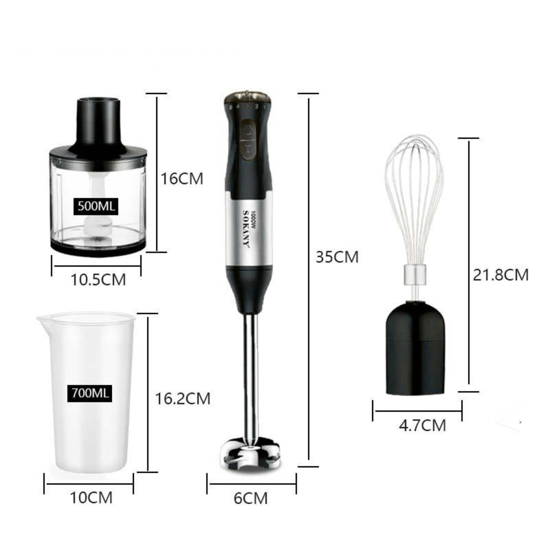 Mixer de Mão Elétrico 4 em 1 Multifunção - 127v