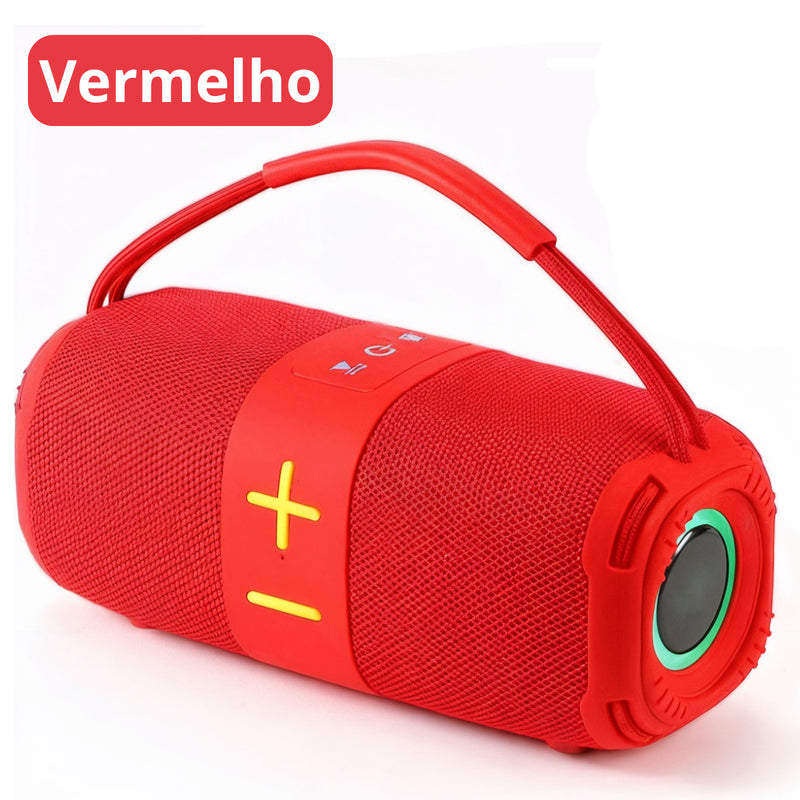 Caixa de Som Bluetooth com Alça IPX6 10W Bivolt - SOM-0326 - (Cores Sortidas)