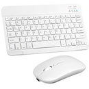 BRANCO - Kit Fone de Ouvido Bluetooth Tune 510 + Conjunto Teclado e Mouse Sem Fio