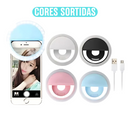 Ring Light Clip Selfie com LED para Celular Universal - (Cores Sortidas)