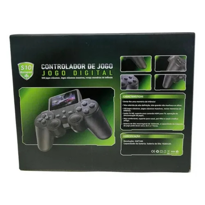 Console Portátil Game Stick S10 – 520 Jogos Clássicos, Diversão Ininterrupta