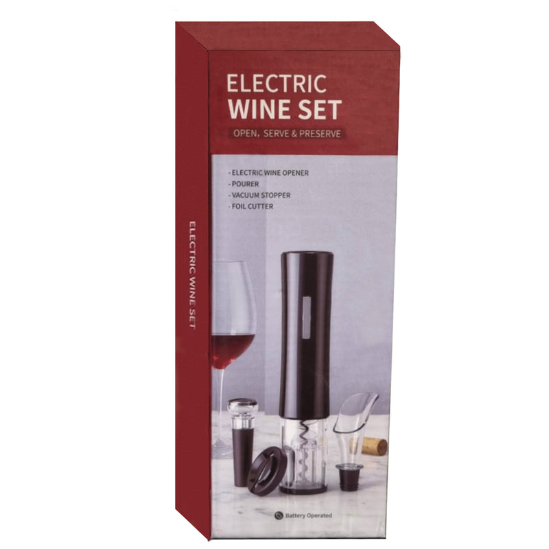 Abridor de Vinho Elétrico - Saca Rolhas Automático (Cores Sortidas)