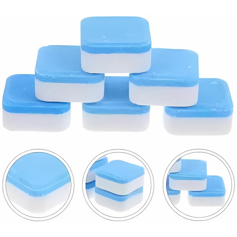 Conjunto de 10 Pastilhas Antibacterianas para Higienização de Máquina de Lavar Roupas