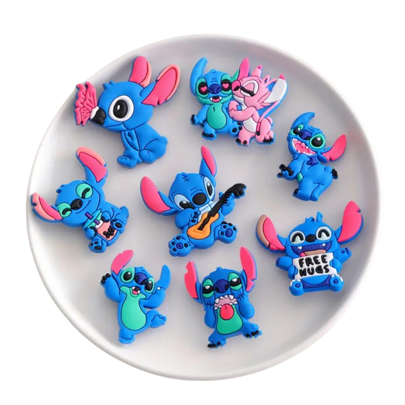 Conjunto de 8 Apliques Emborrachados para Enfeites, Decoração e Prendedores Artesanato