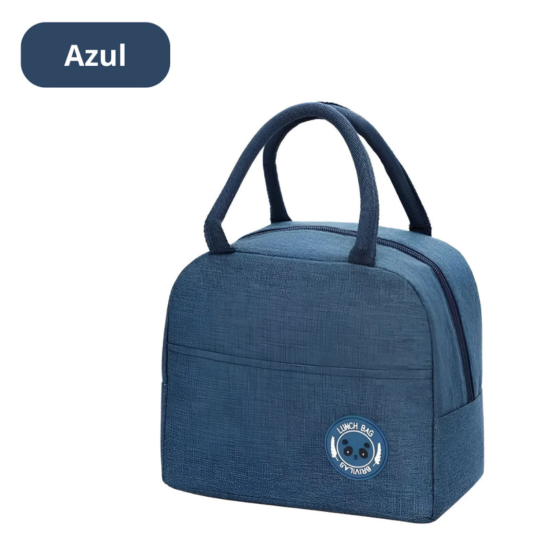 Bolsa Térmica Lancheira para Marmita com Bolso Lateral BM-F1181 - (Cores Sortidas)