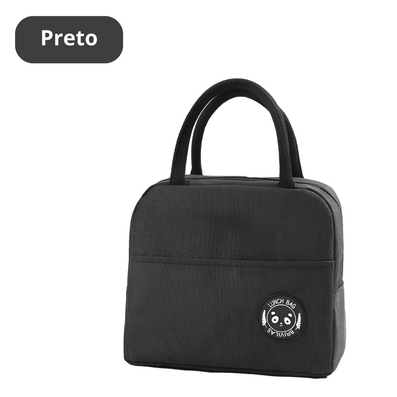Bolsa Térmica Lancheira para Marmita com Bolso Lateral BM-F1181 - (Cores Sortidas)