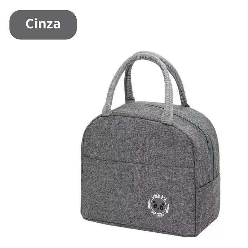 Bolsa Térmica Lancheira para Marmita com Bolso Lateral BM-F1181 - (Cores Sortidas)