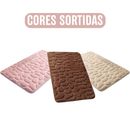 Marrom, Bege ou Rosa - Tapete de Banheiro Decoração em Relevo de Paralelepípedos BM-F1212