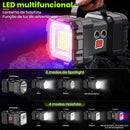 W844 - LANTERNA Holofote Dupla Recarregável Potência e Praticidade Power Bank Bivolt