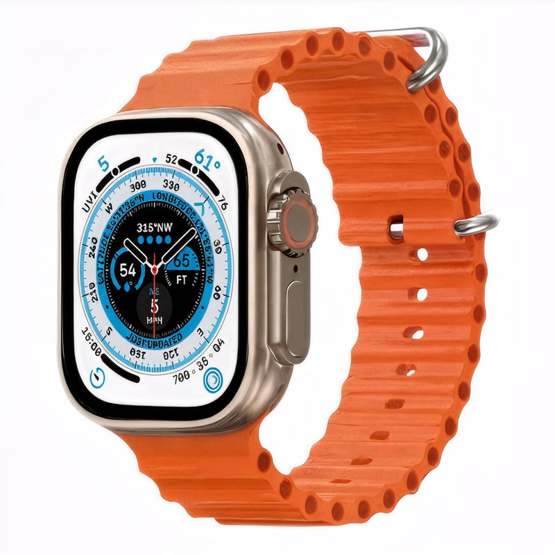 LARANJA - GS9 RELÓGIO SMARTWATCH Ultra Mini 41mm 2 Pulseiras