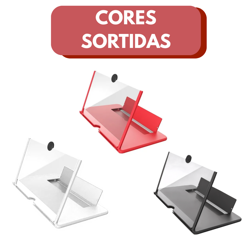 BRANCO - Lupa Ampliadora Par a Tela De Celular de 12 Polegadas