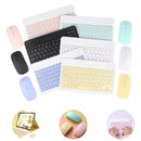 BRANCO - Conjunto de Teclado + Mouse Sem Fio Bluetooth Para Notebook e Tablet