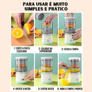 Espremedor de Frutas Mini Automático Recarregável Bivolt - (Cores Sortidas)