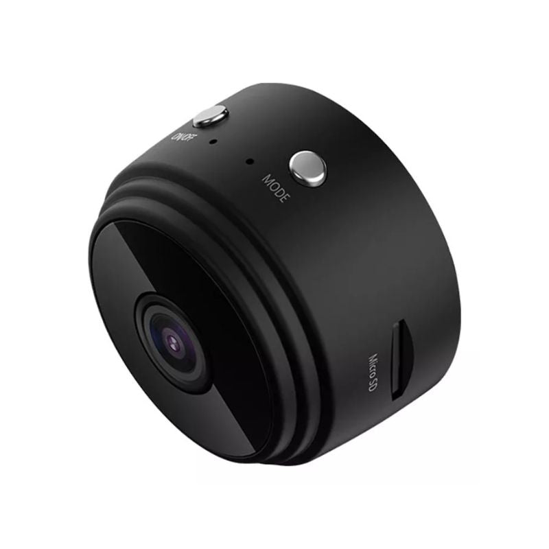 Mini Câmera de Segurança Fixa Espiã A9 Wi-Fi FullHD 90° com Suporte de Parede