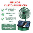 Mini Ventilador Dobrável Com Apoio de Celular Bivolt