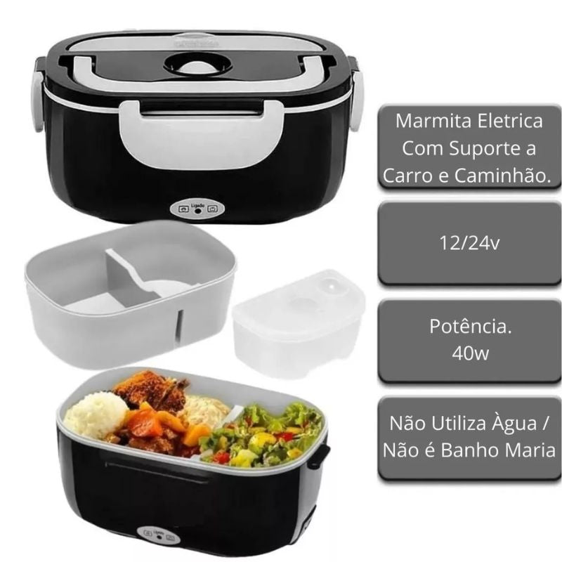 Marmita Térmica Elétrica 1,5L Bivolt - Veicular e Residencial