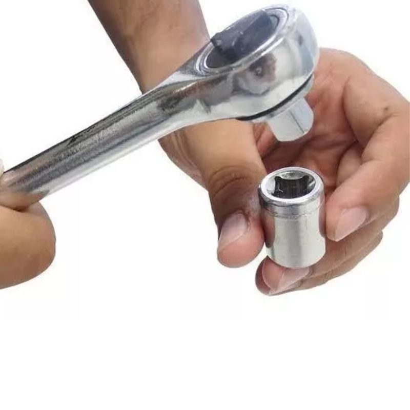 CINZA - Jogo De Ferramentas 40 Peças Soquetes c/ Maleta uso Automotível e Doméstico