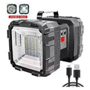 W844 - LANTERNA Holofote Dupla Recarregável Potência e Praticidade Power Bank Bivolt