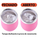 Personalizado - COPO CUIA Térmico Inox com Tampa Antivazamento (360 ml) - Rosa