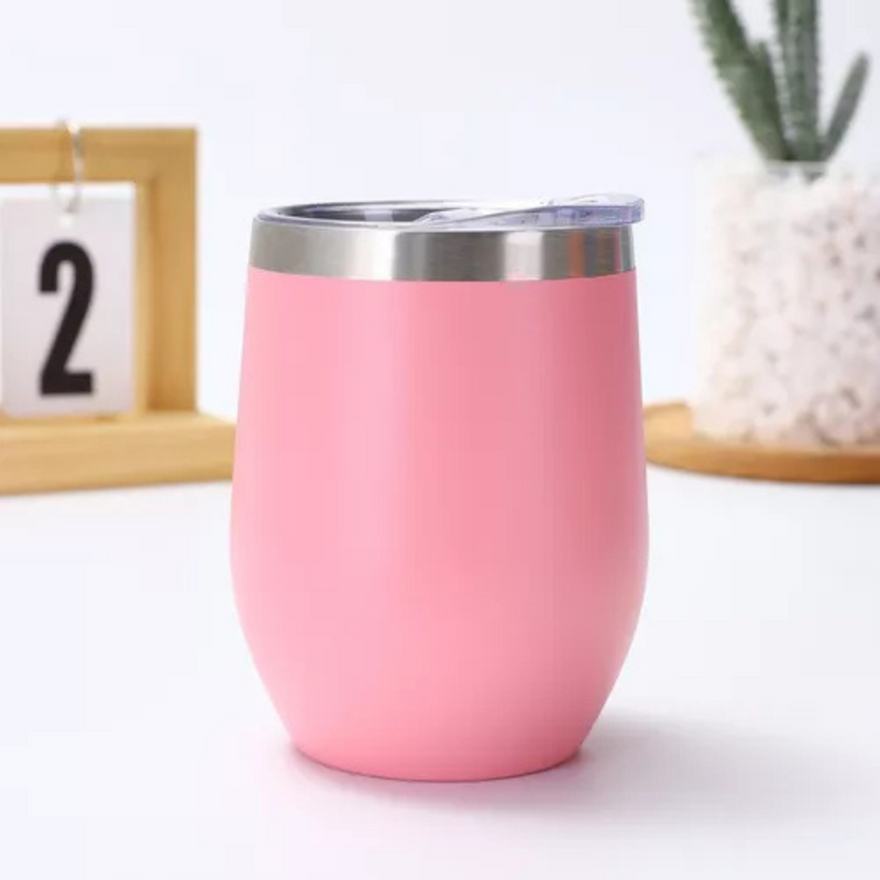 Personalizado - COPO CUIA Térmico Inox com Tampa Antivazamento (360 ml) - Rosa