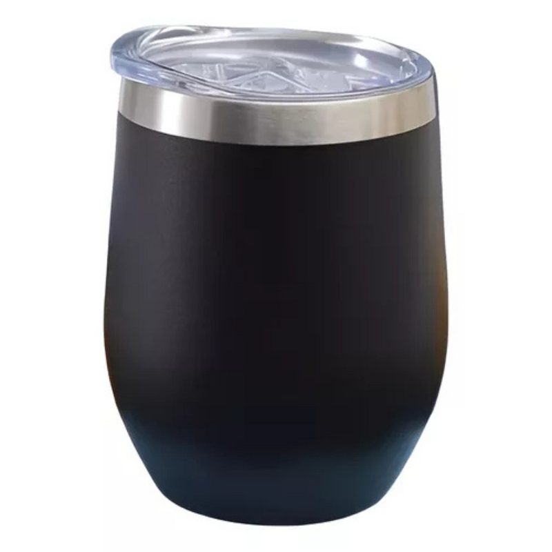 Personalizado - COPO CUIA Térmico Inox com Tampa Antivazamento (360 ml) - Preto