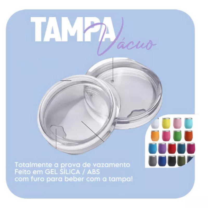 Personalizado - COPO CUIA Térmico Inox com Tampa Antivazamento (360 ml) - Preto
