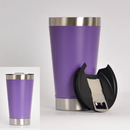 Personalizado - Copo Térmico Inox com TAMPA e ABRIDOR (473 ml) - Violeta