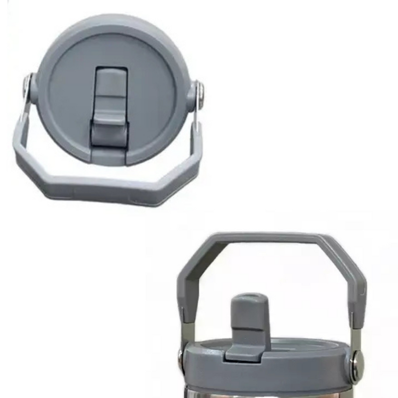 Personalizado Grande - Garrafa Flip Straw Tumbler com Alça Superior e Canudo (900ml) - Pink