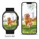 LARANJA - GS9 RELÓGIO SMARTWATCH Ultra Mini 41mm 2 Pulseiras