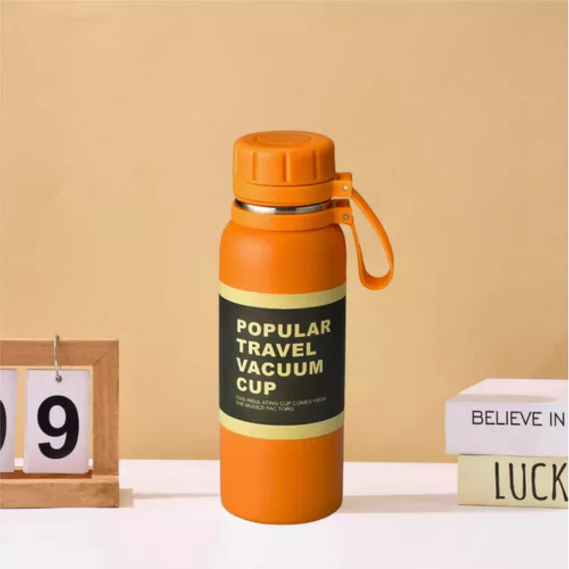 Personalizado - Garrafa Térmica com LED e Termômetro (800ml) - Preto